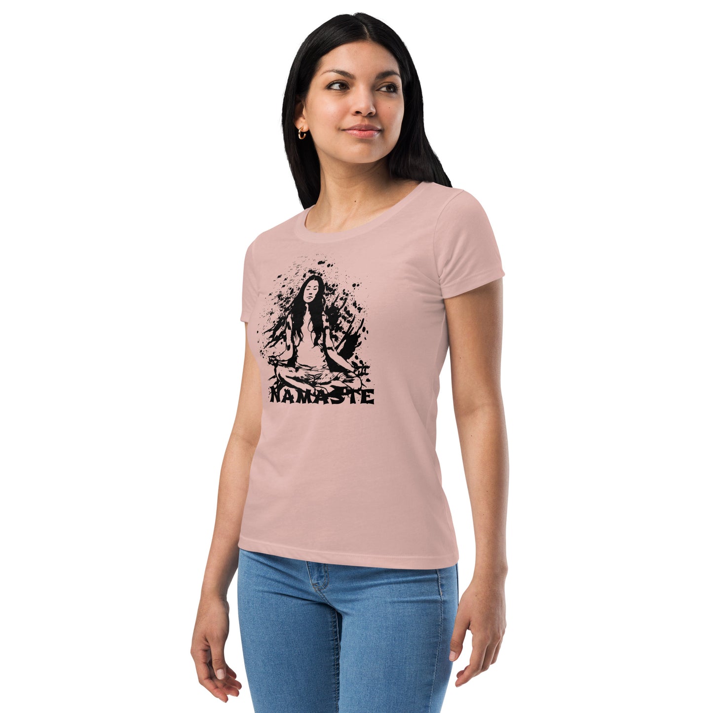 Women’s fitted t-shirt - Namaste