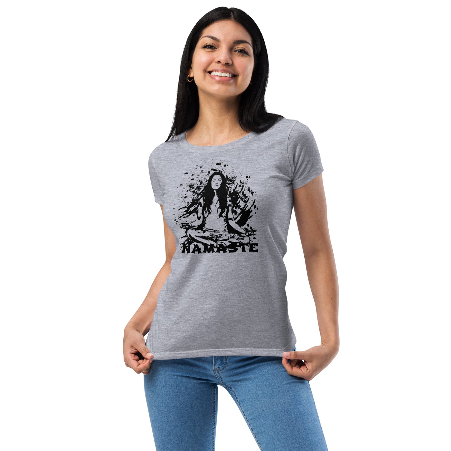 Women’s fitted t-shirt - Namaste