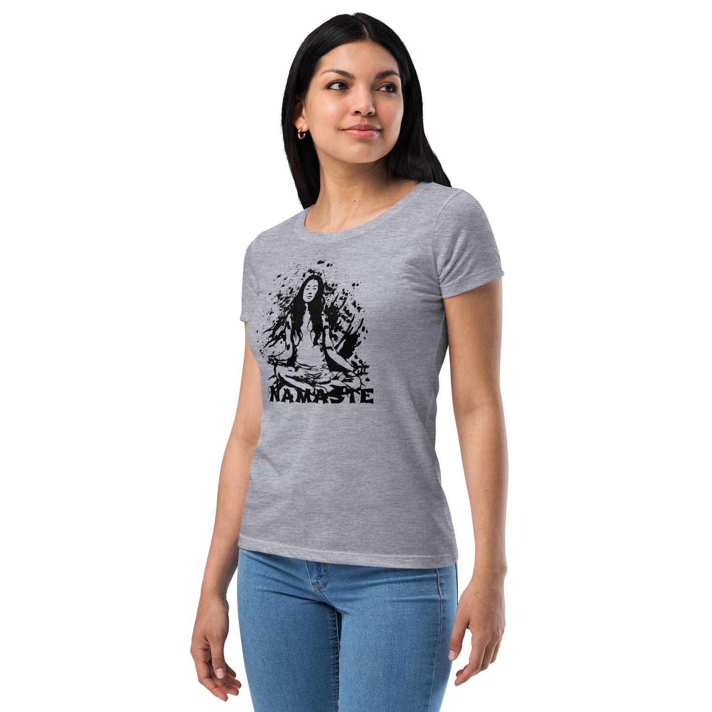 Women’s fitted t-shirt - Namaste