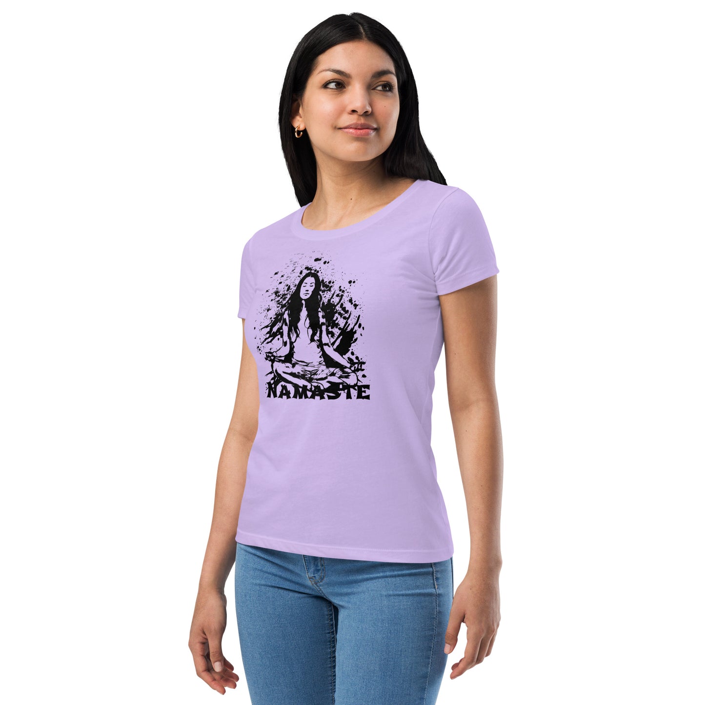 Women’s fitted t-shirt - Namaste