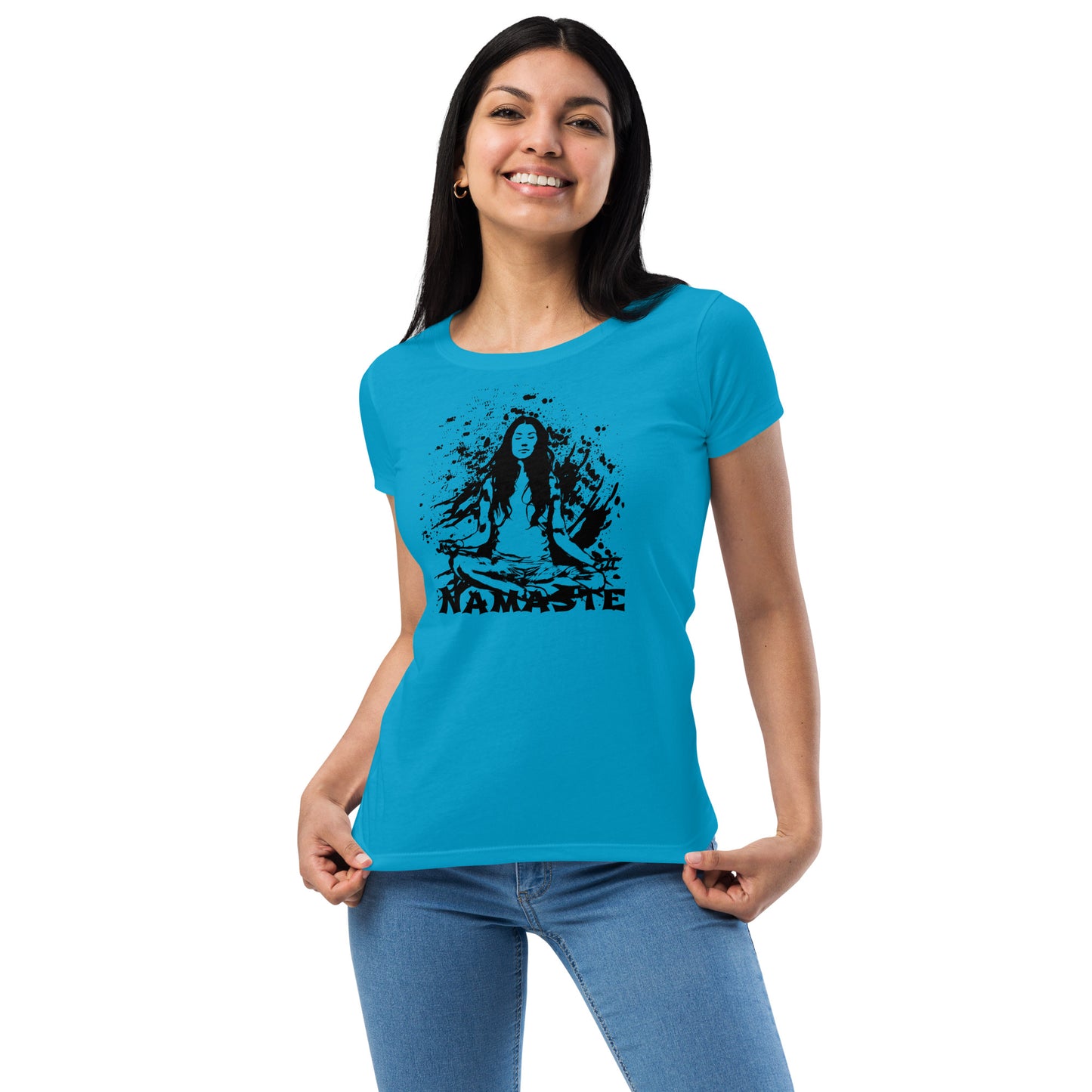 Women’s fitted t-shirt - Namaste