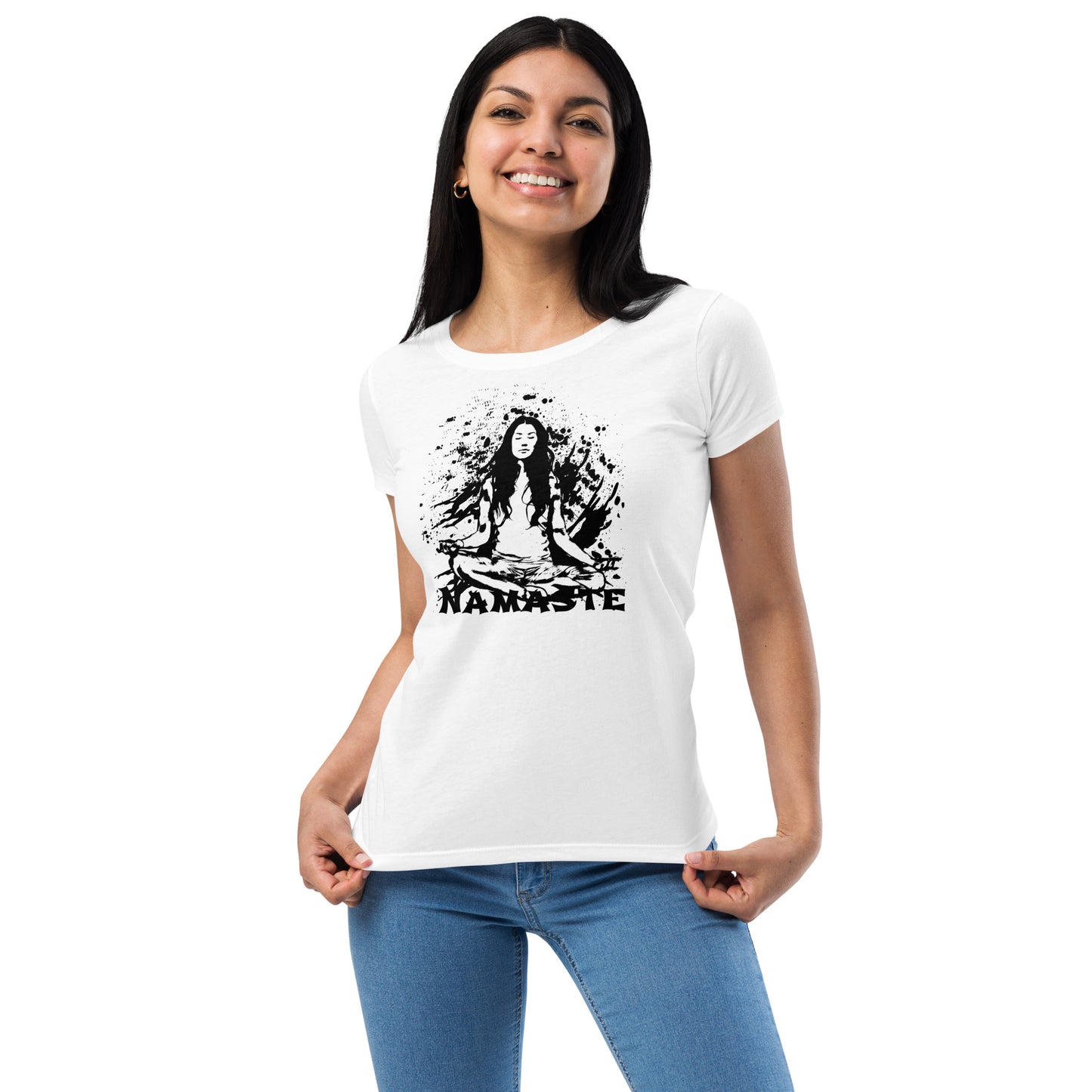 Women’s fitted t-shirt - Namaste