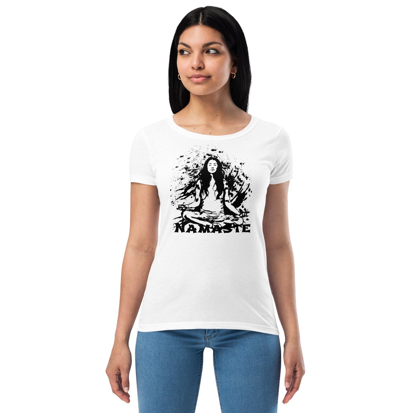 Women’s fitted t-shirt - Namaste