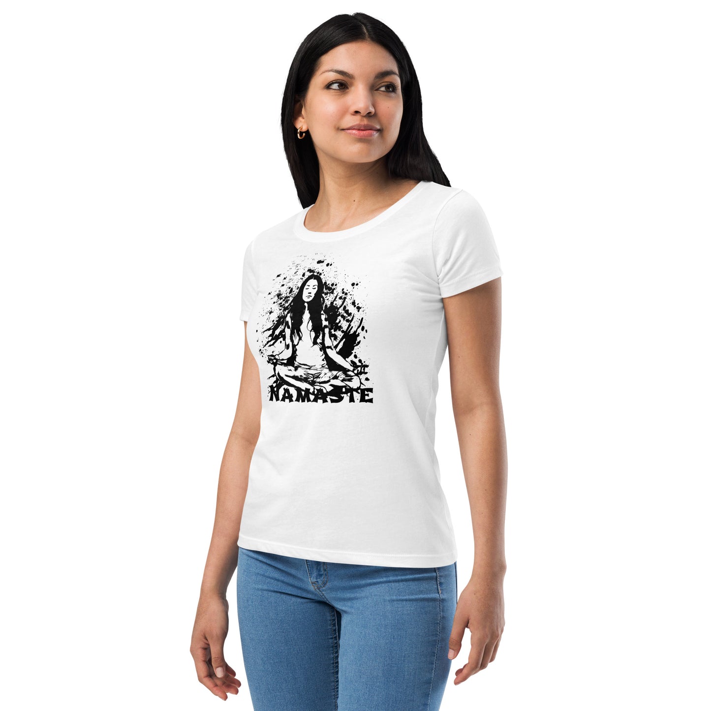 Women’s fitted t-shirt - Namaste